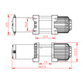 12V 4500lb Electric ATV Winch with Steel Rope